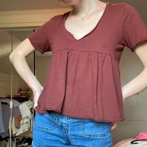 SOLD Urban Outfitters Maroon Flowy Top